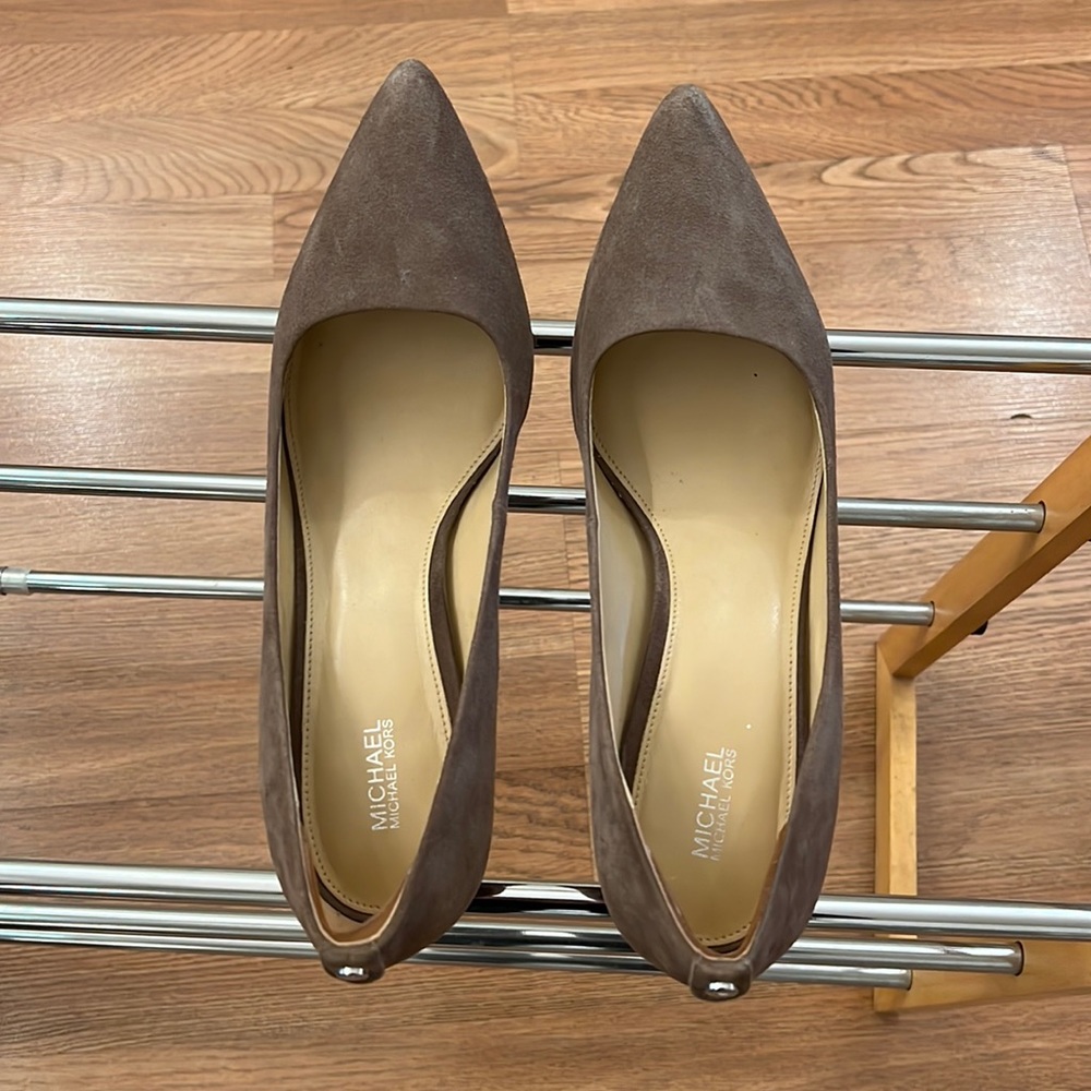 Michael Kors Brown Suede Heels size 10